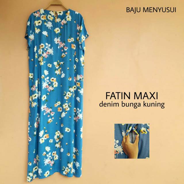 Mamigaya  FATIN Maxi Baju Menyusui  Dress Maxi Big size