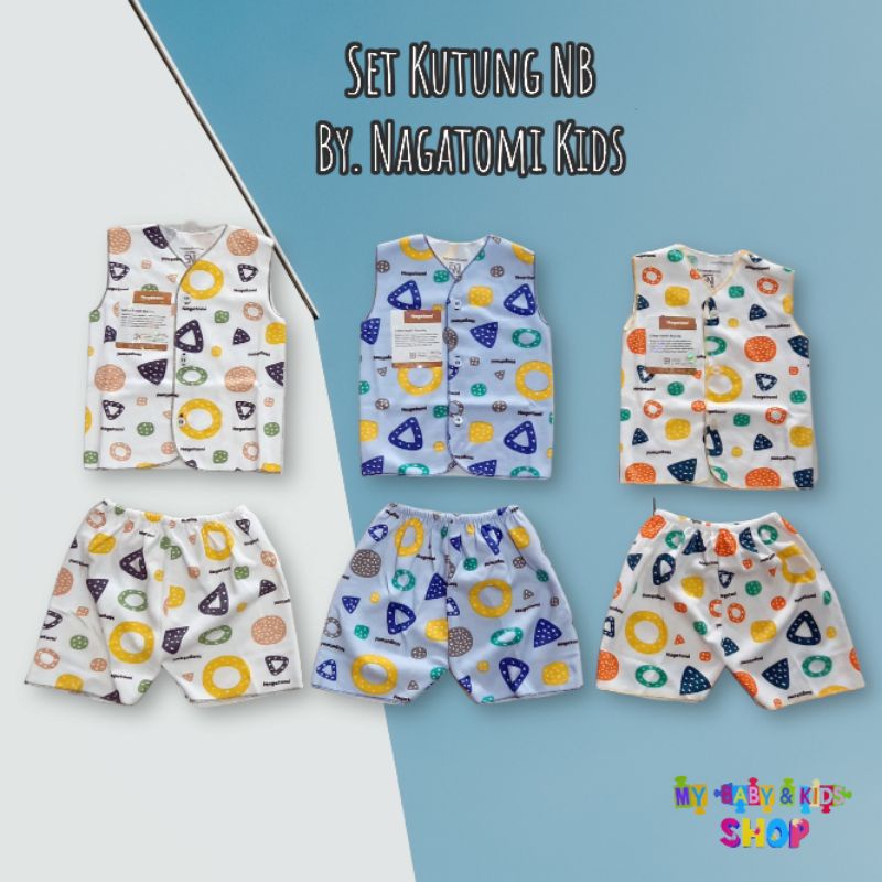 Setelan Baju Kutung Bayi Baru Lahir Merk Nagatomi SNI