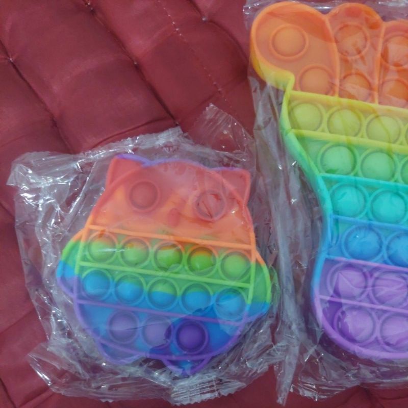 《READY STOCK 50+ JENIS》 Mainan Anak Pop it Fidget Unicorn Rainbow Versi 1-Owl Mini