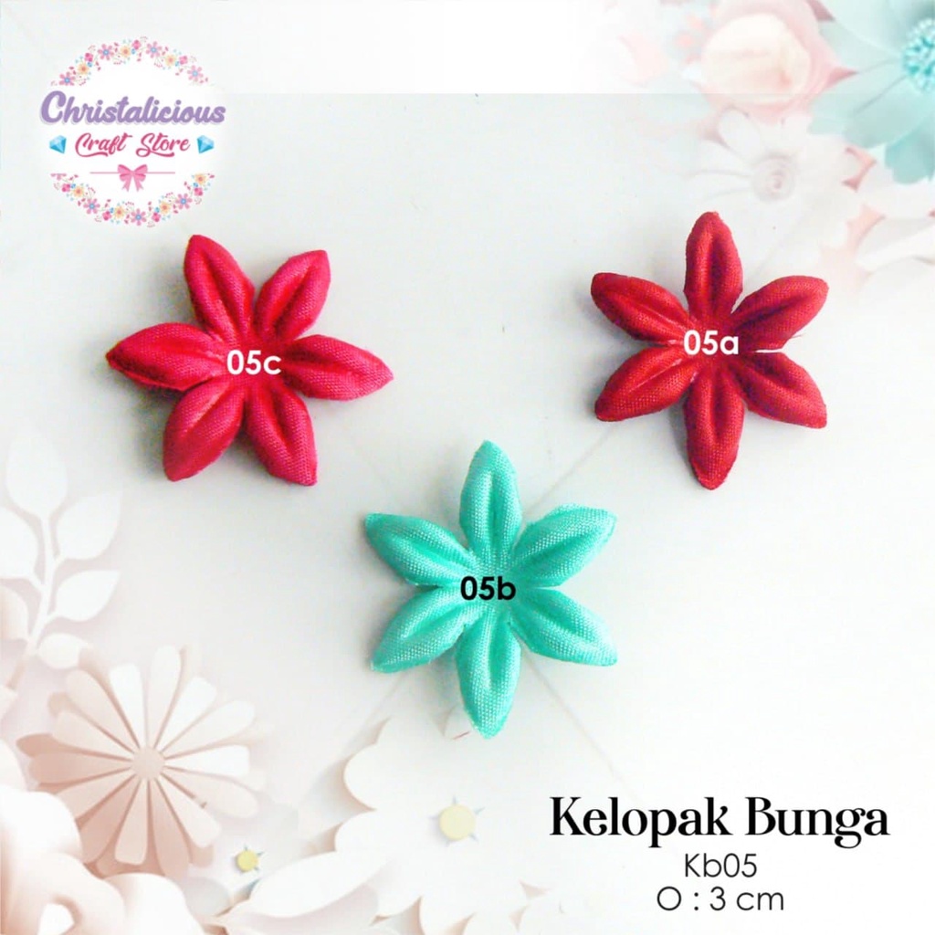 Kelopak bunga, bunga hanna, bunga sakura, kelopak bunga craft, kelopak tempel, kelopak jahit, kelopa