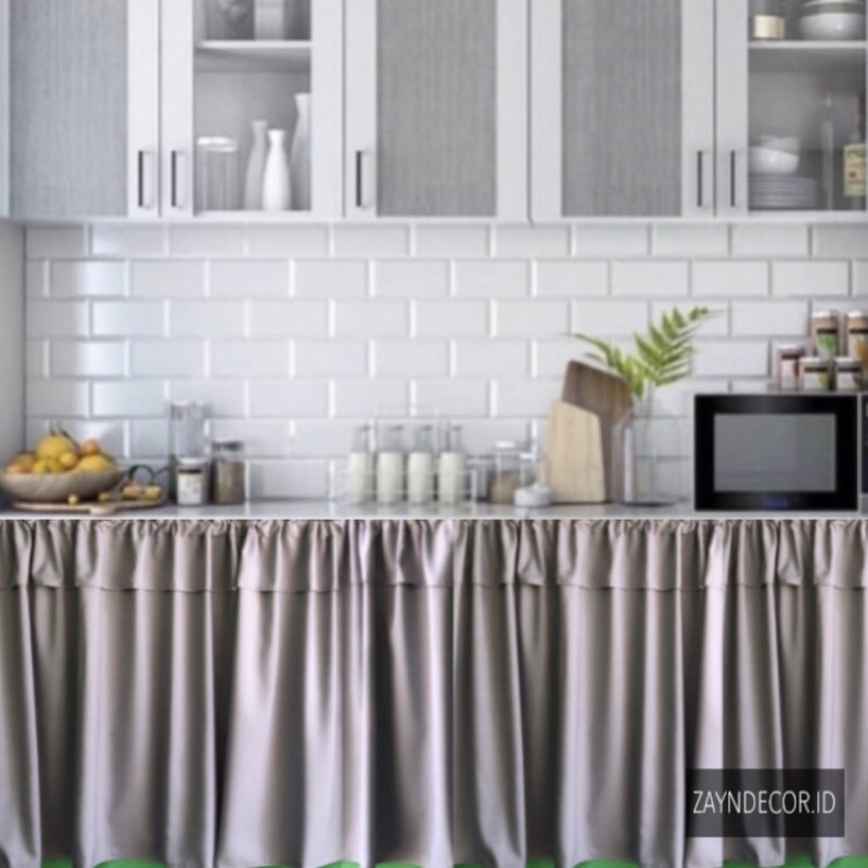GORDEN KOLONG DAPUR TINGGI 50,75,85 MINIMALIS MODERN AESTHETIC MOTIF KOREAN KOTAK POLOS PREMIUM
