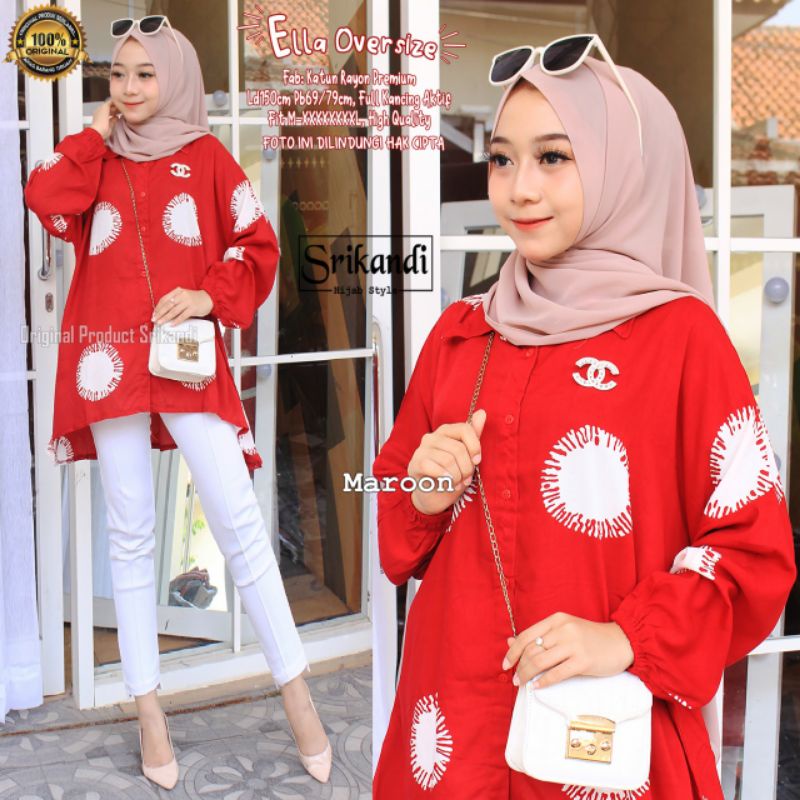 BAJU ATASAN WANITA JUMBO BIG SIZE OVERSIZE LD 150 TERMURAH/LONG TUNIK KERJA KANTOR KATUN RAYON JUMBO