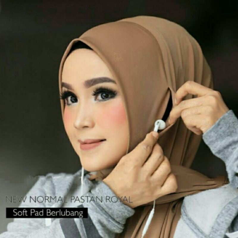 Hijab Jilbab PASMINA INSTAN ROYAL SOFT PED JERSEY Super Premium Ori