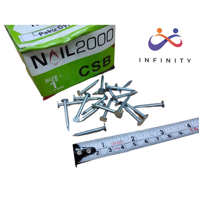 Paku Ramset Nail2000 CSB Super Fix Nails PL22 Gypsum Gipsum 1" Inch INF