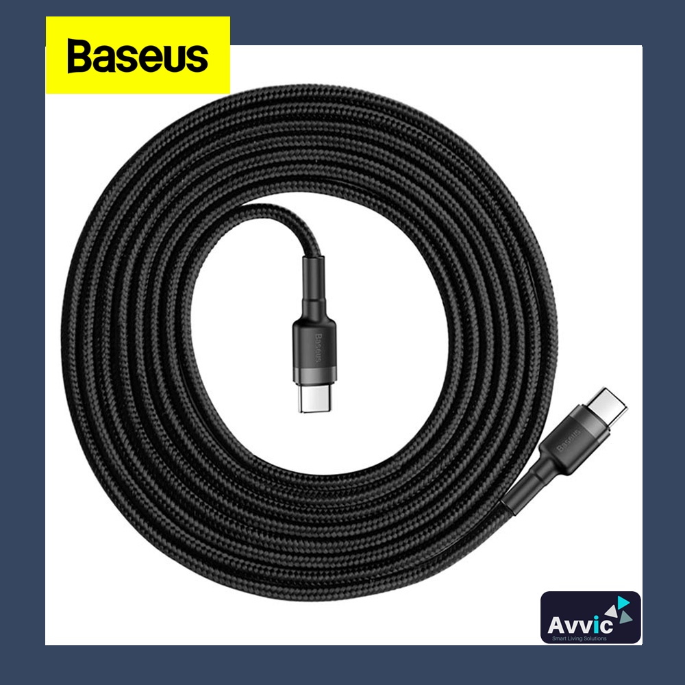 Baseus Kabel Data Cafule Series Type C To Type C 60W PD QC Fast Charging 2 Meter