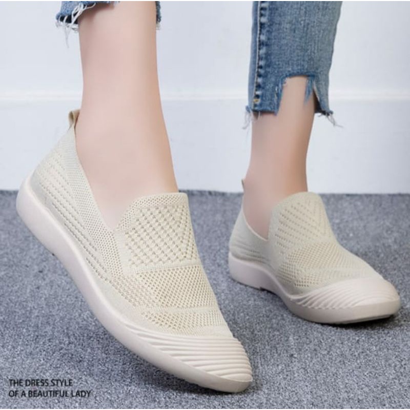 SNEAKERS FLYKNIT SLIP ON KS2067 IQ #Realstock