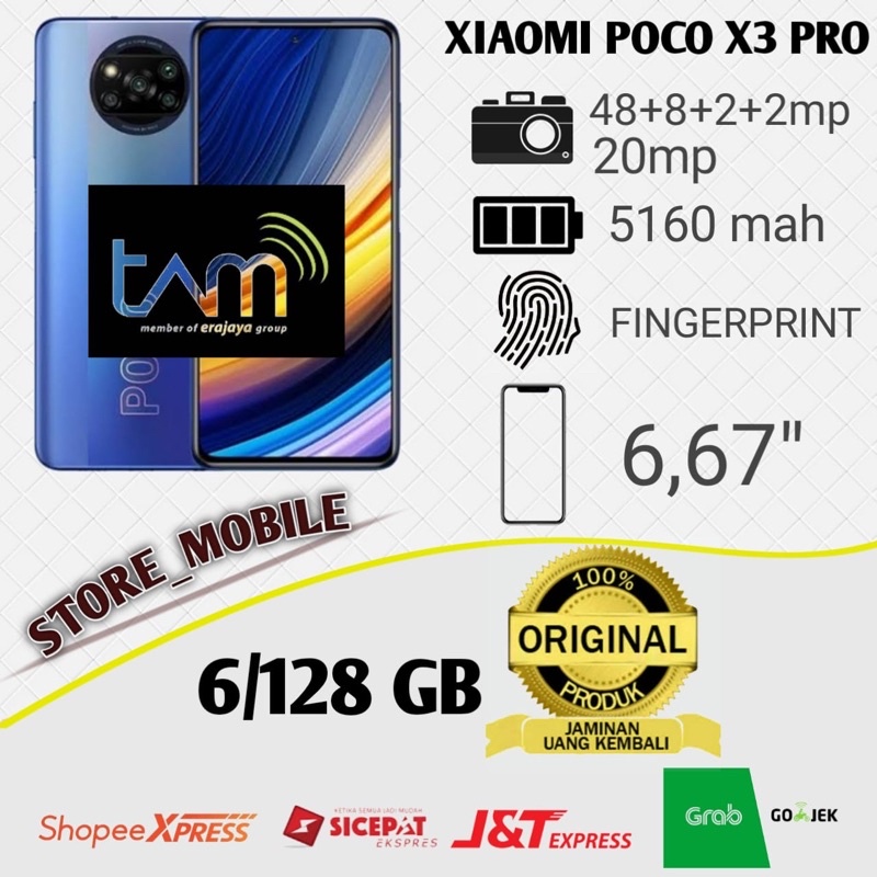 POCO X3 PRO 6/128 RAM 6GB ROM 128GB GARANSI RESMI
