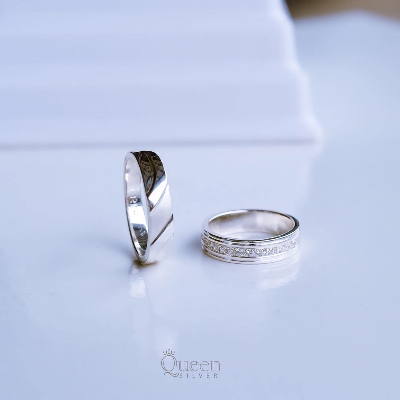 Ring couple perak 925 asli