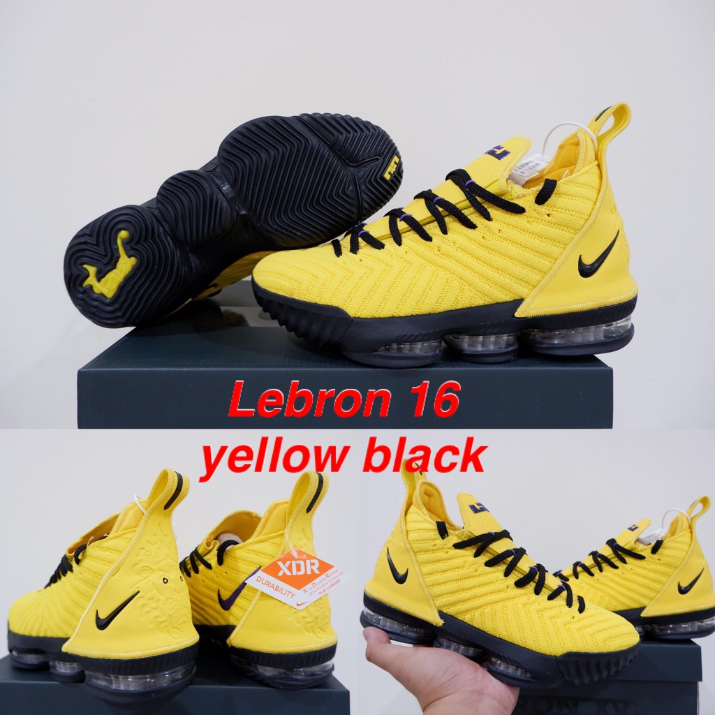 lebron 16 yellow black