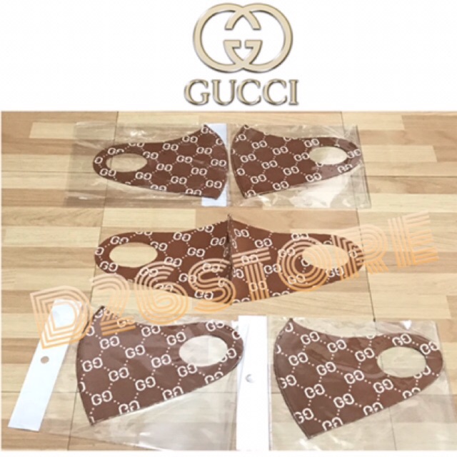 Masker Gucci motif Fashion Scuba Masker Pelindung Hidung Mulut kualitas premium Import