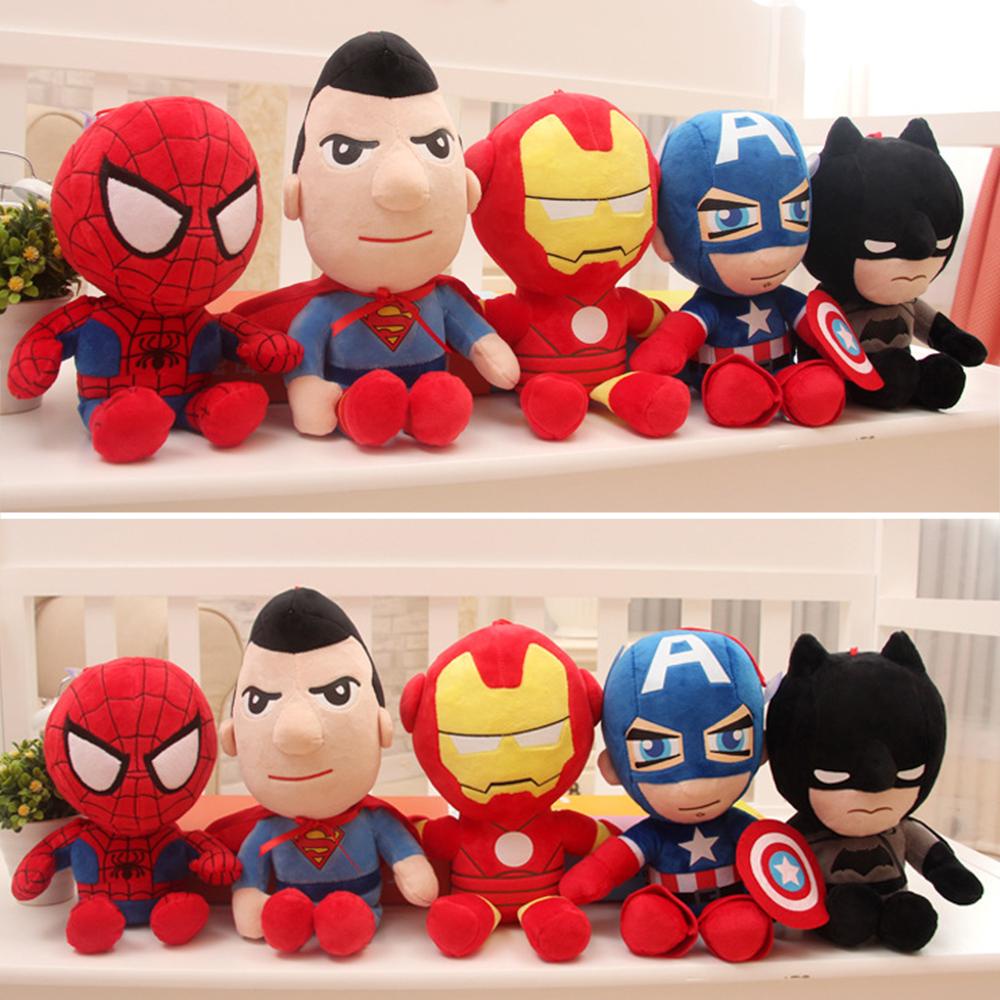 Timekey Mainan Boneka Plush Avengers Untuk Hadiah Natalulang Tahun Anak L6V7