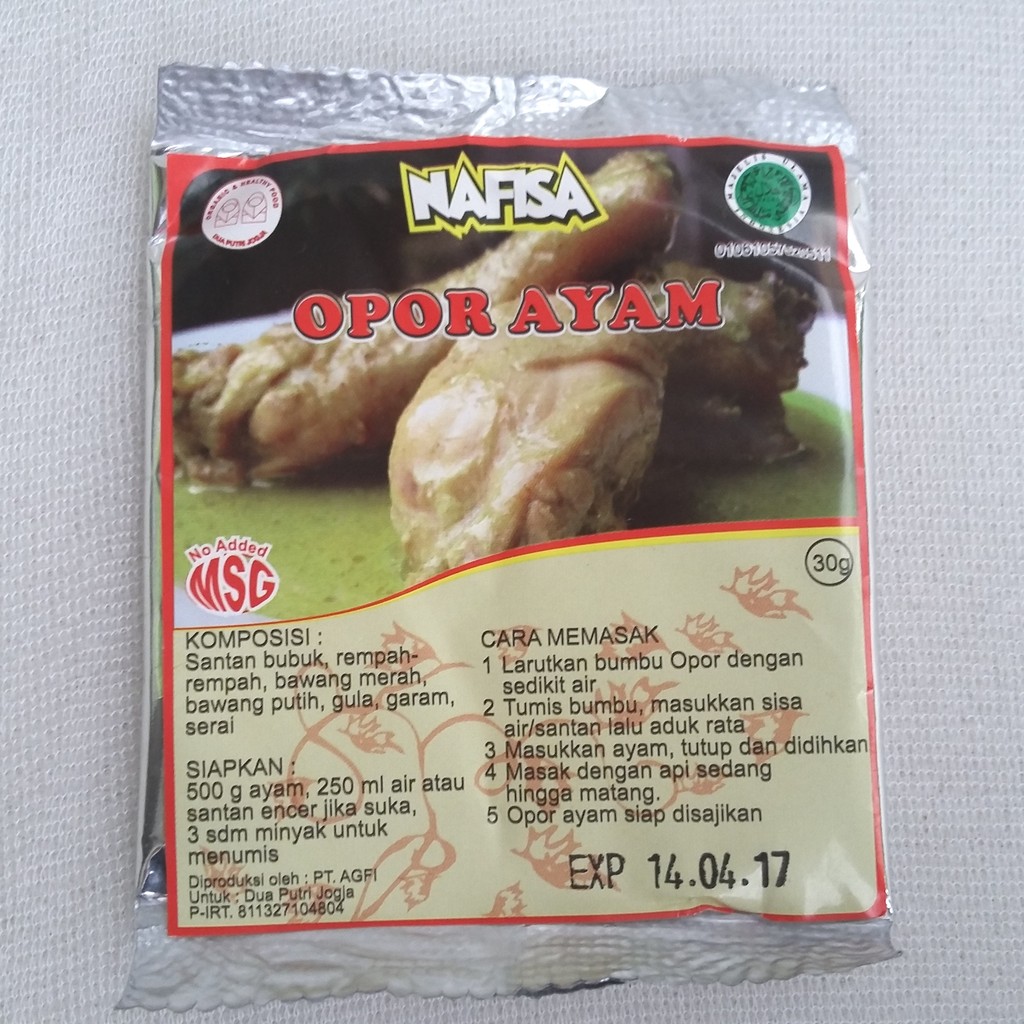 

Nafisa Bumbu Opor Ayam