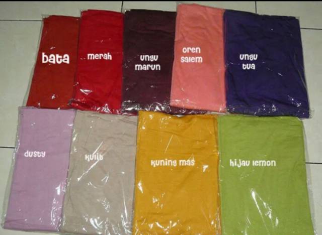 Manset Kaos Rayon (jumbo), Manset Muslimah, Dalaman Manset, Manset Badan