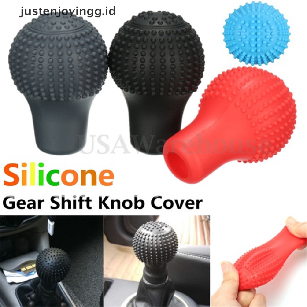 Cover Pelindung Knob Persneling Mobil Universal Bahan Silikon Lembut Bentuk Bulat