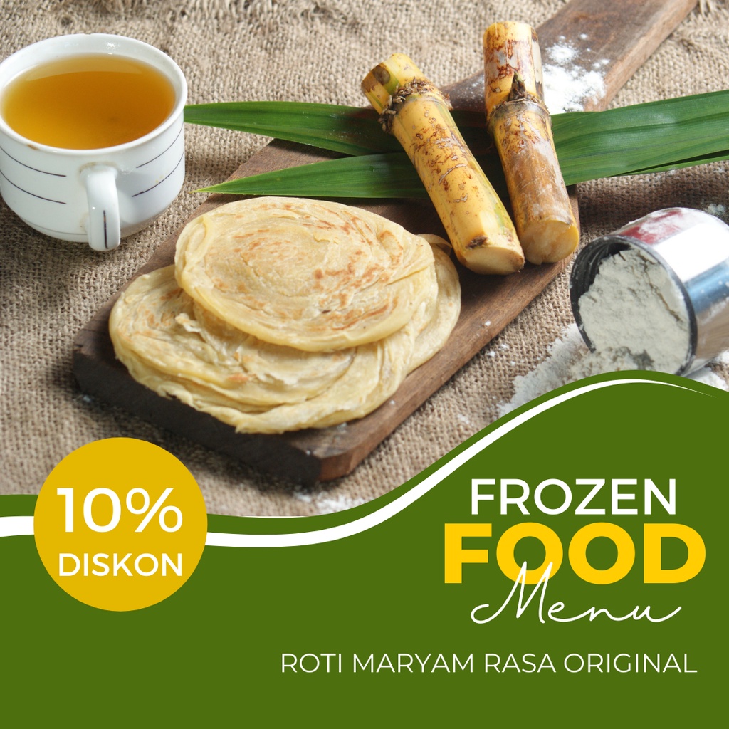 

Roti Maryam Cane Frozen Rasa Original Arshaka Food isi 5 pcs