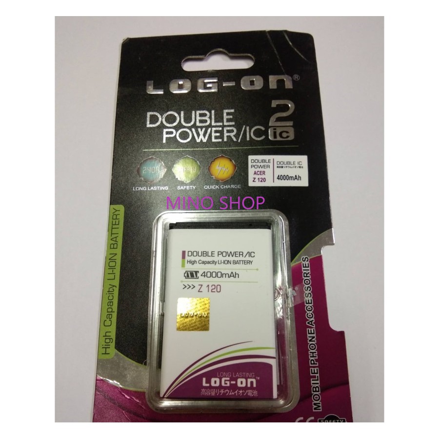 BATERAI LOG ON ACER Z120 - Z2 - Z110 DOUBLE POWER DOUBLE IC