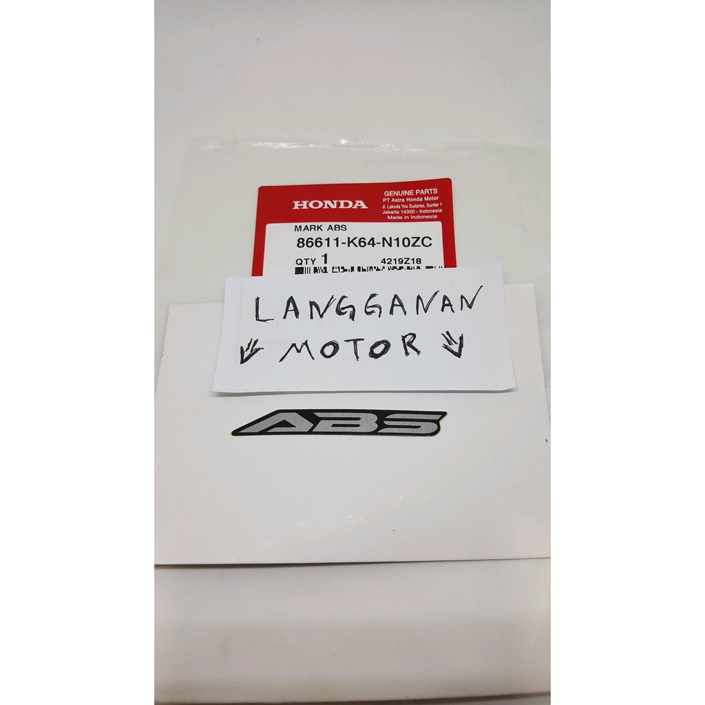 mark sticker stiker logo ABS vario CBR 150r 150 r ori AHM Ori 100%