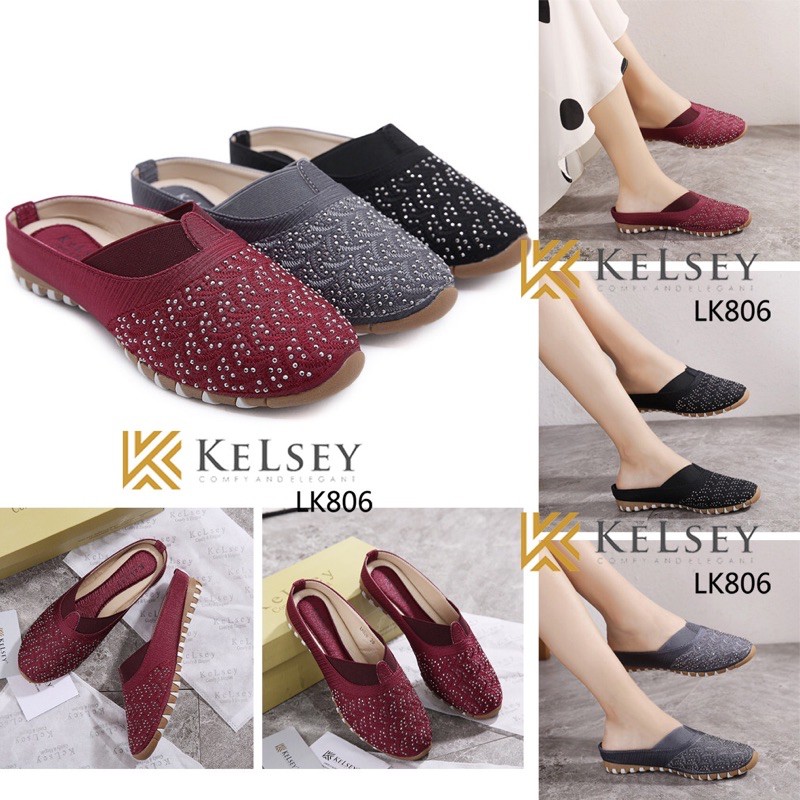 (GRATIS ALAS KAKI) NICOLE SANDAL SLIP ON KELSEY LK806