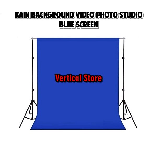Kain Background Blue Screen Studio Foto / Kain Biru Dekorasi Pameran