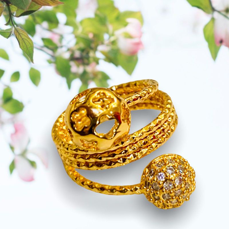 cincin wanita //perhiasan//cincin lilit//cincin permata