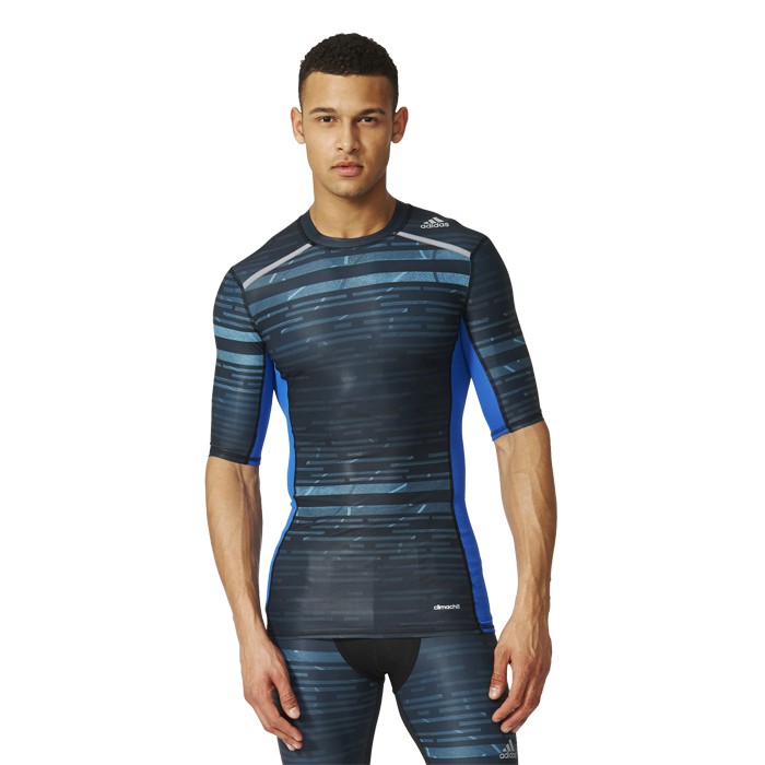 Adidas Techfit Climachill Tee Baju Olahraga Gym Fitness Running Pria