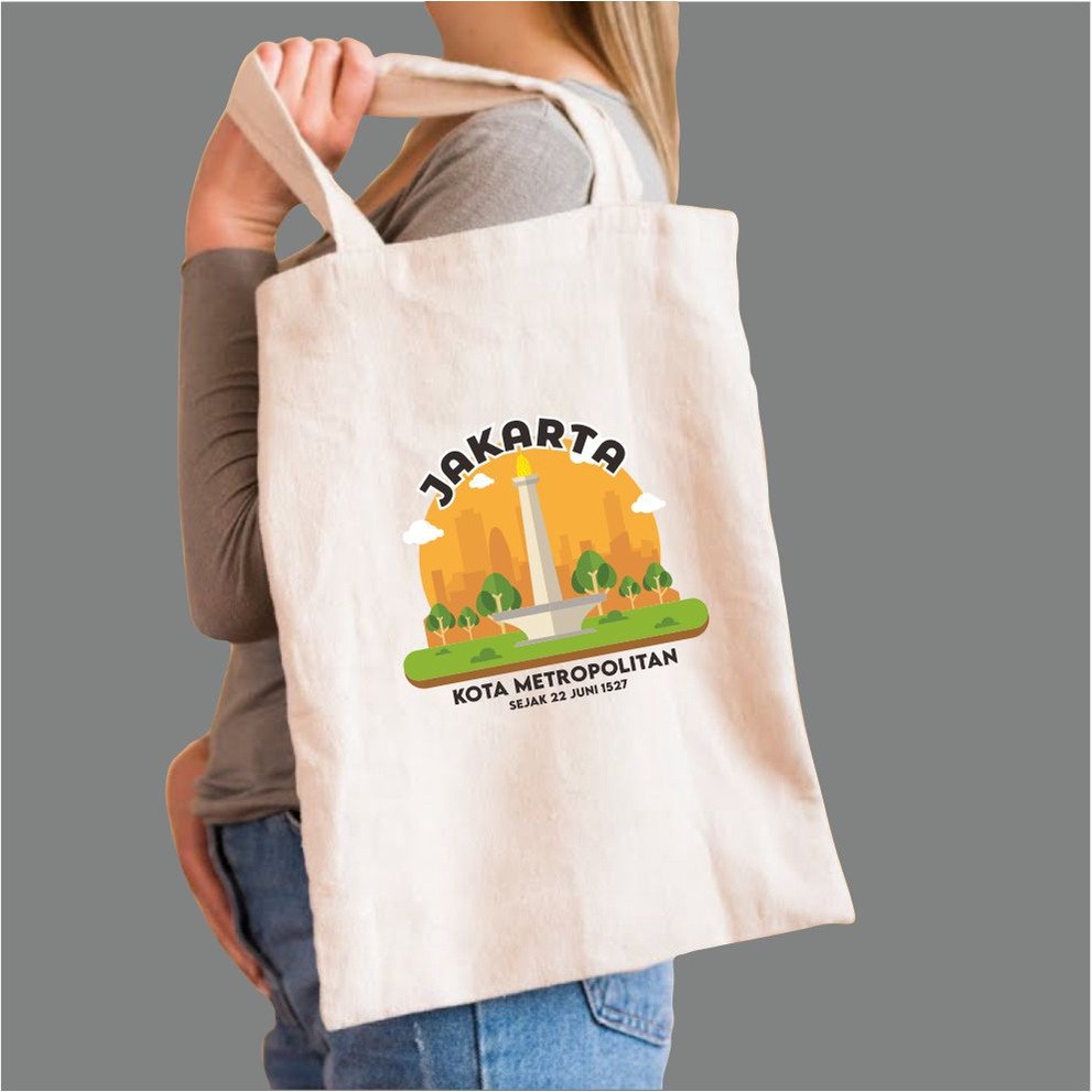 TOTEBAG RESELETING  DESIGN NUSANTARA BLACU 30 X 40 [SWEETSPACE]