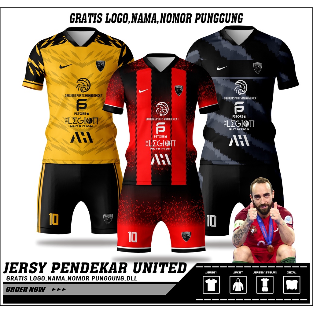 JERSEY FUTSAL PENDEKAR UNITED BISA CUSTOM DESAIN