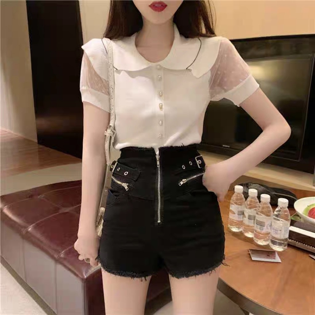 TERLARIS BLOUSE 1396 3M THREE M TM KNIT Pakaian Baju Fashion IMPORTIR Wanita IMPOR MURAH IMPORT