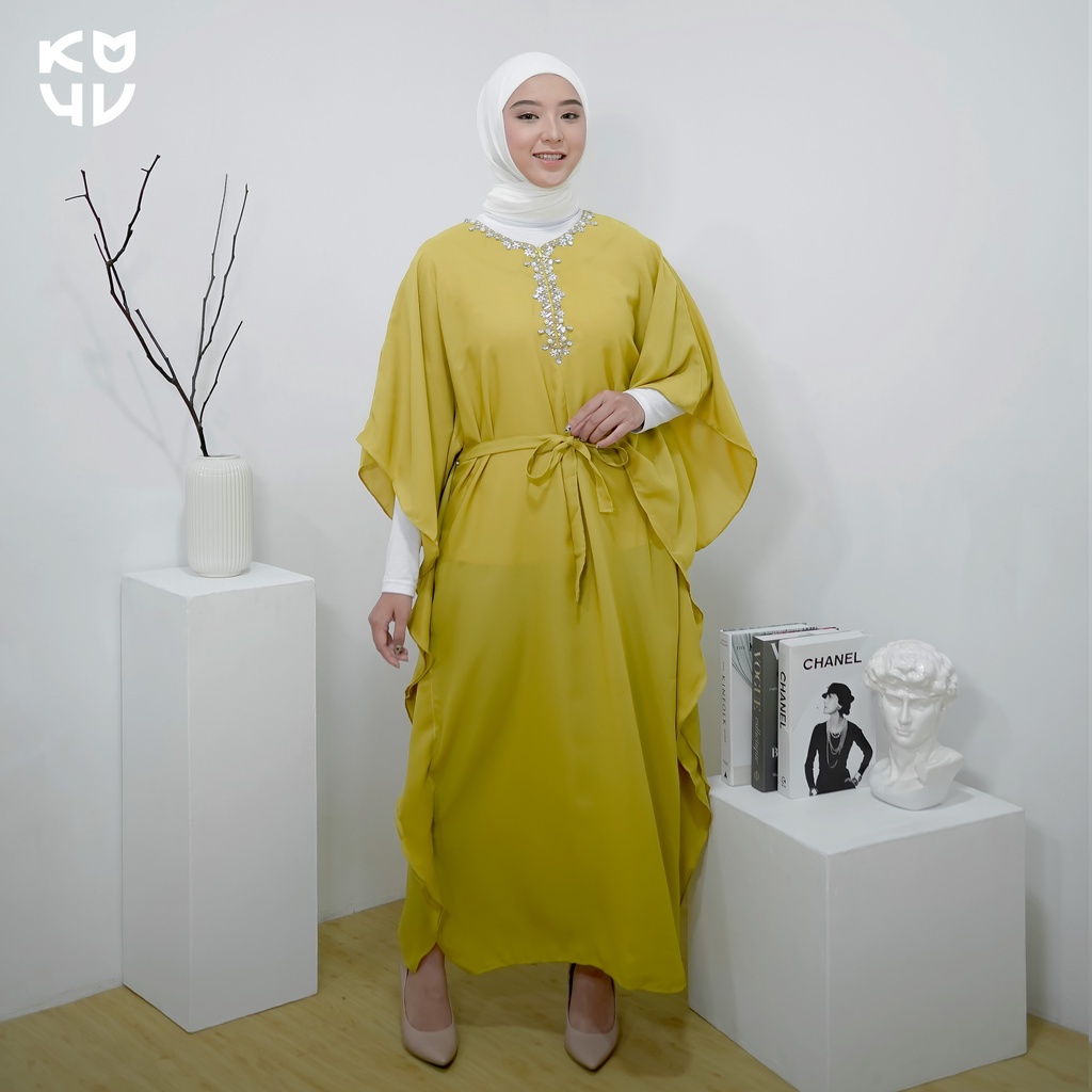 Koyu Hijab Kaftan Wollycrap Ramadhan Luxury