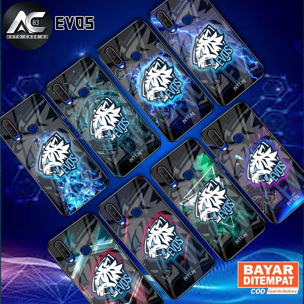 Softcase Glass kaca untuk Vivo Y12 Y15 Y17 Y21S Y33S Y21T Y20 Y20S Y12S Y30 Y30i Y50 EVOS Casing Han
