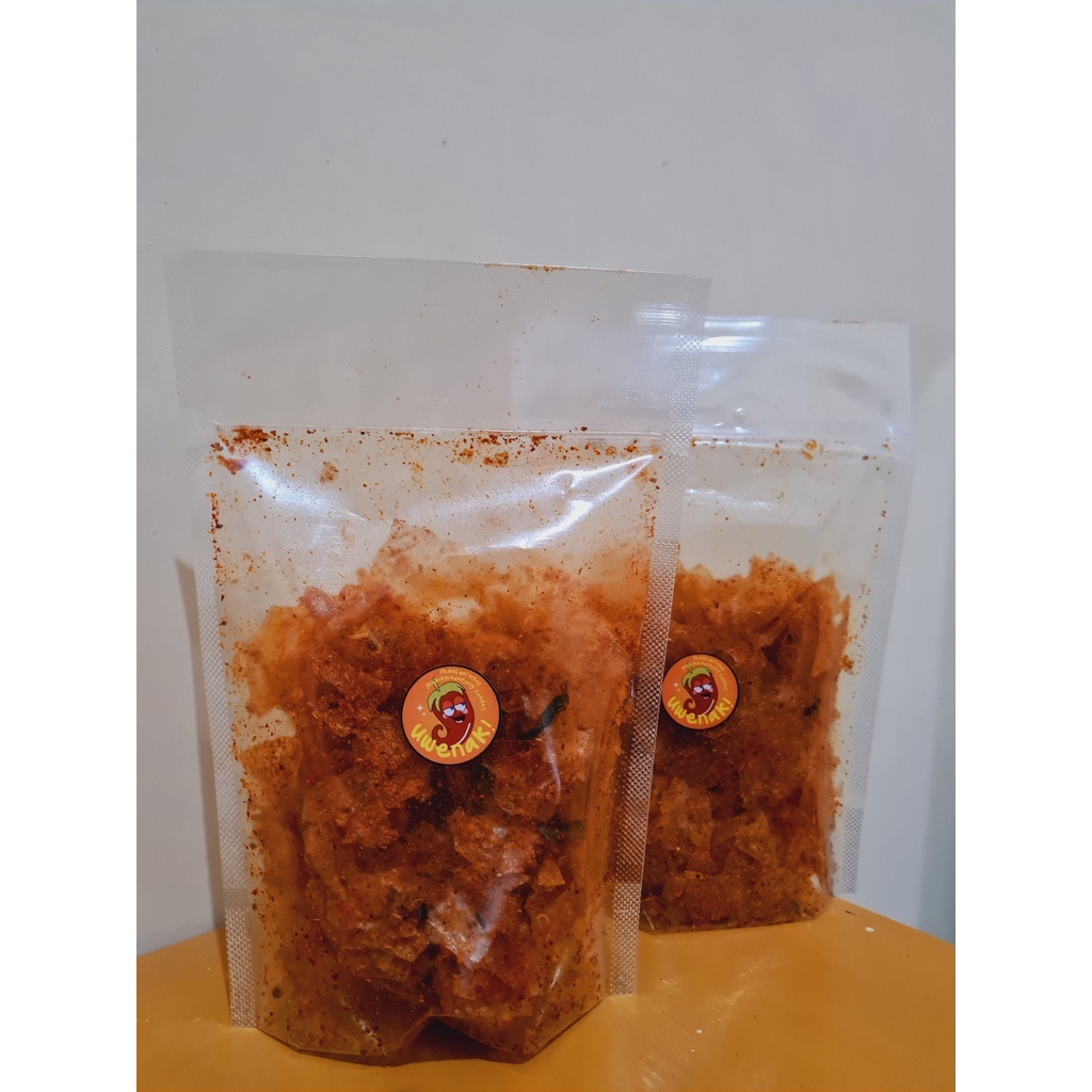 

Keripik kaca pedas level 1-5 100 gr