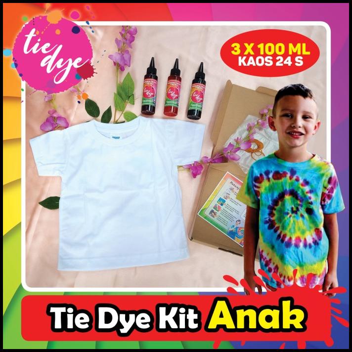 

Tie Dye Kit Anak / Paket Tie Dye Anak / Pewarna Tie Dye / 100 Ml / 24S