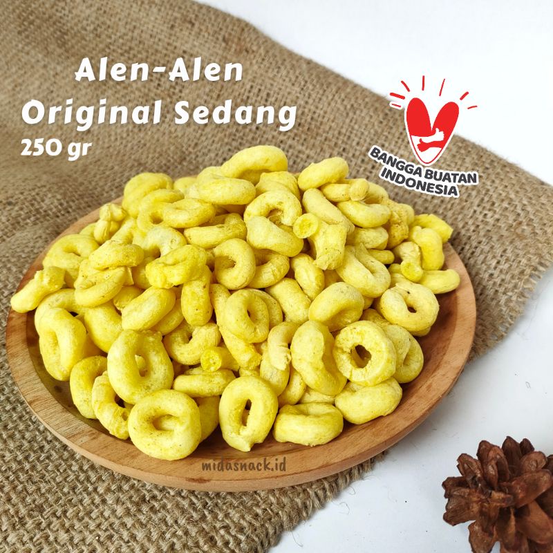 

Alen alen original sedang 250 gr segala usia renyah jajanan trenggalek cemilan kekinian
