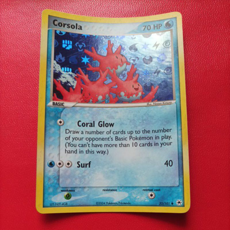 POKEMON CORSOLA HIDDEN LEGENDS REVERSE FOIL