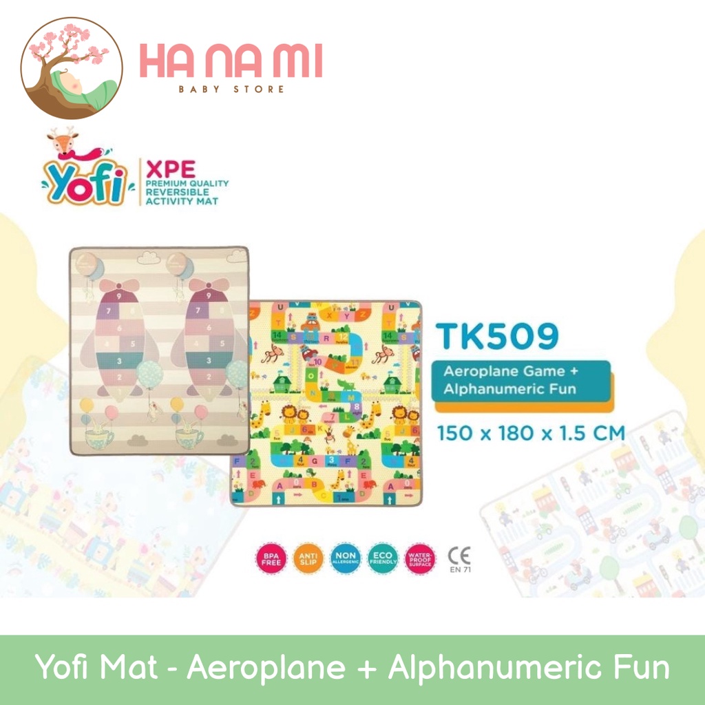 Yofi Play Mat Ukuran 200x180 ketebalan 1.5cm