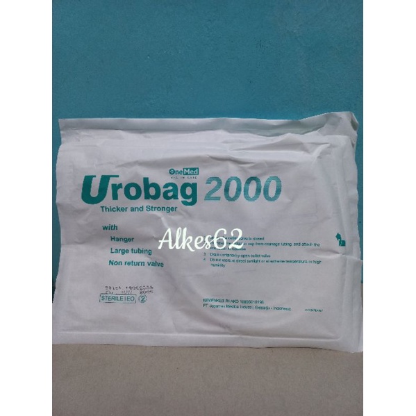 Onemed kantong urin 2000 ml / urine bag T valve urobag 2000 / kantong urin steril 2000 ml