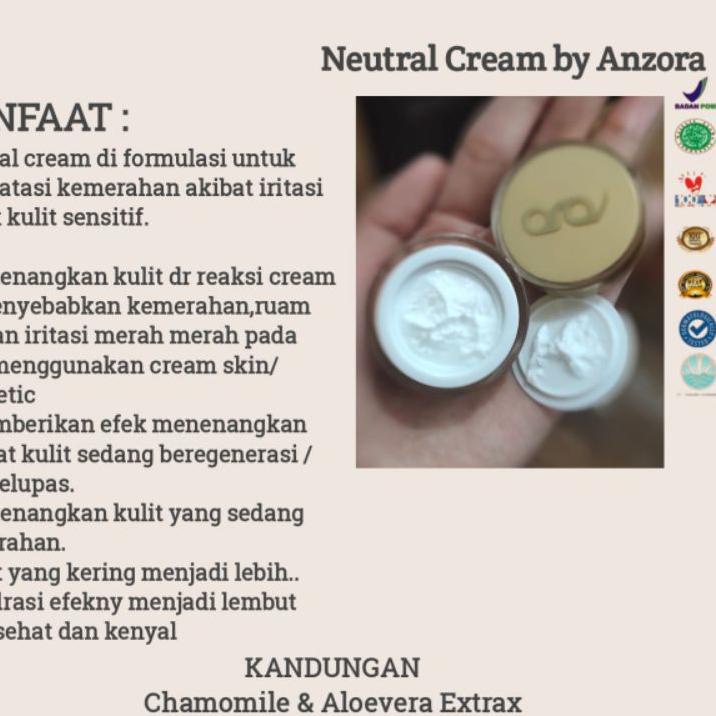 jwk-765|⭐ NEUTRAL CREAM ANZORA - ANZORA NETRAL CREAM - CREAM ANTI IRITASI - ANZORA SKINCARE BPOM - T