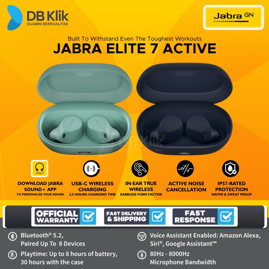 TWS JABRA Elite 7 Active True Wireless Earbuds - JABRA Elite 7 Active