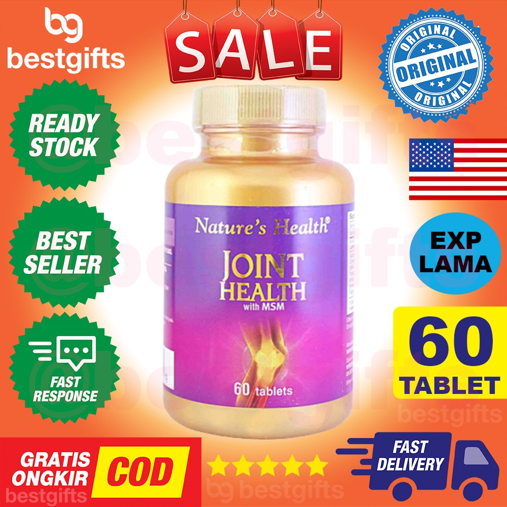 NATURE'S NATURES NATURE HEALTH JOINT HEALTH WITH MSM GLUCOSAMINE CHONDROITIN SENDI TULANG 60 TABLET