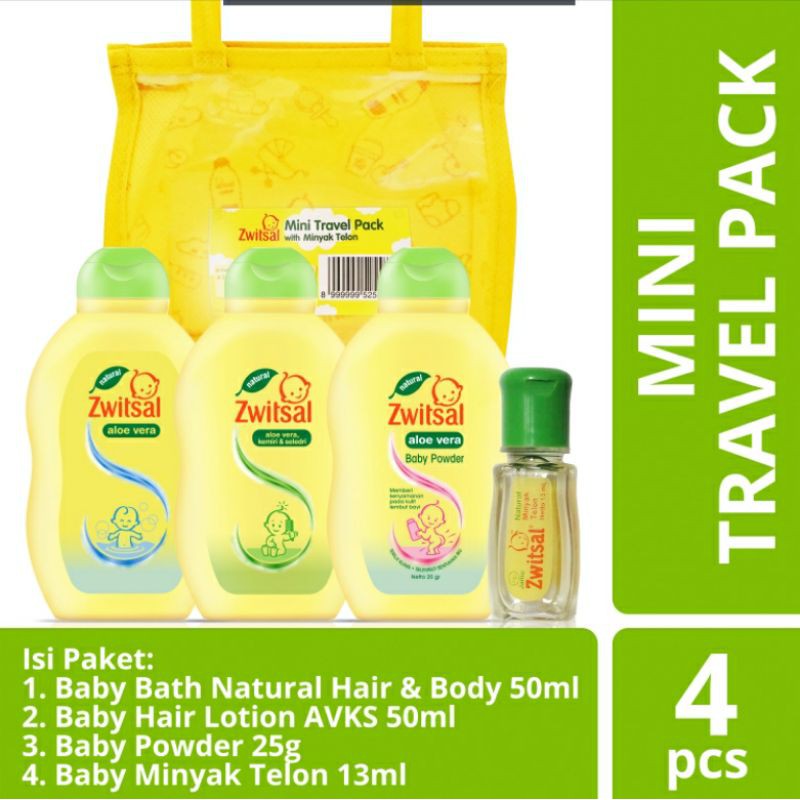 Zwitsal Baby Mini Travel Pack with Minyak Telon