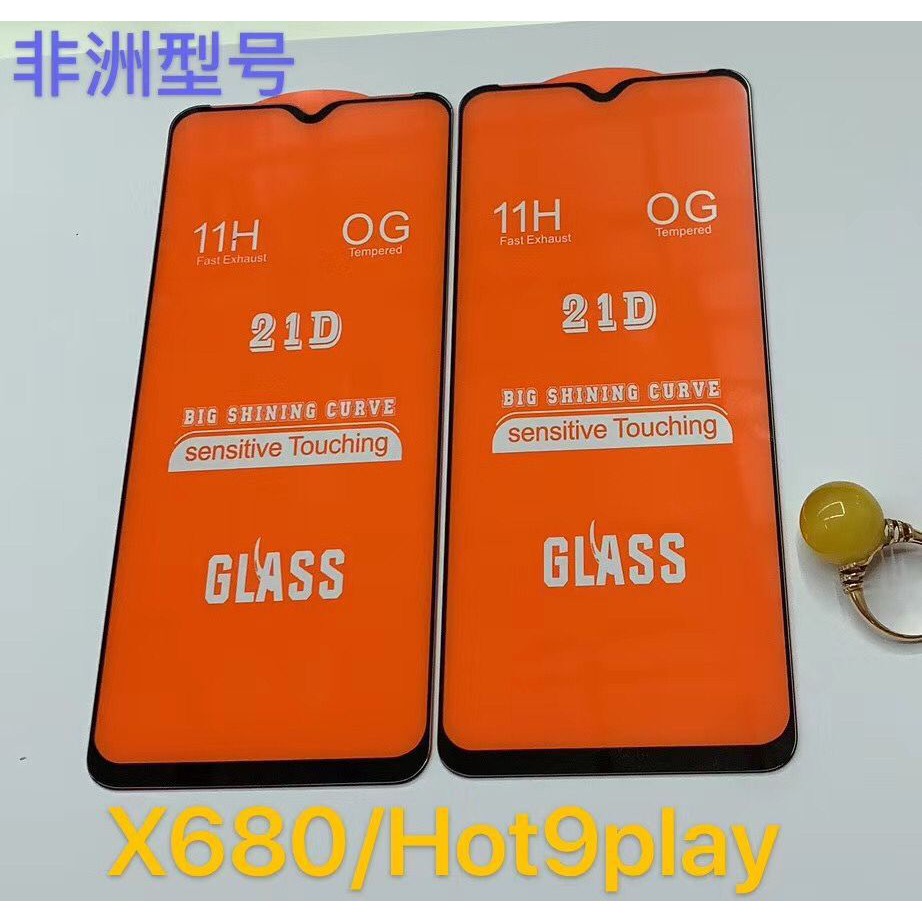 Tempered Glass Infinix Hot 9 Play Terbaru Sreen Protector HandPhone Full Glue (6.82 inch)