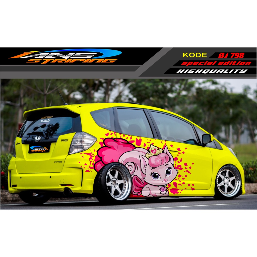 STIKER MOBIL HONDA BRIO / JAZZ RS / MOBILIO / AGYA / YARIS / ATOS / STICKER MOBIL