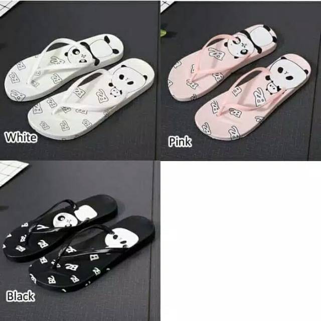 RDR SHOES sandal wanita motif panda