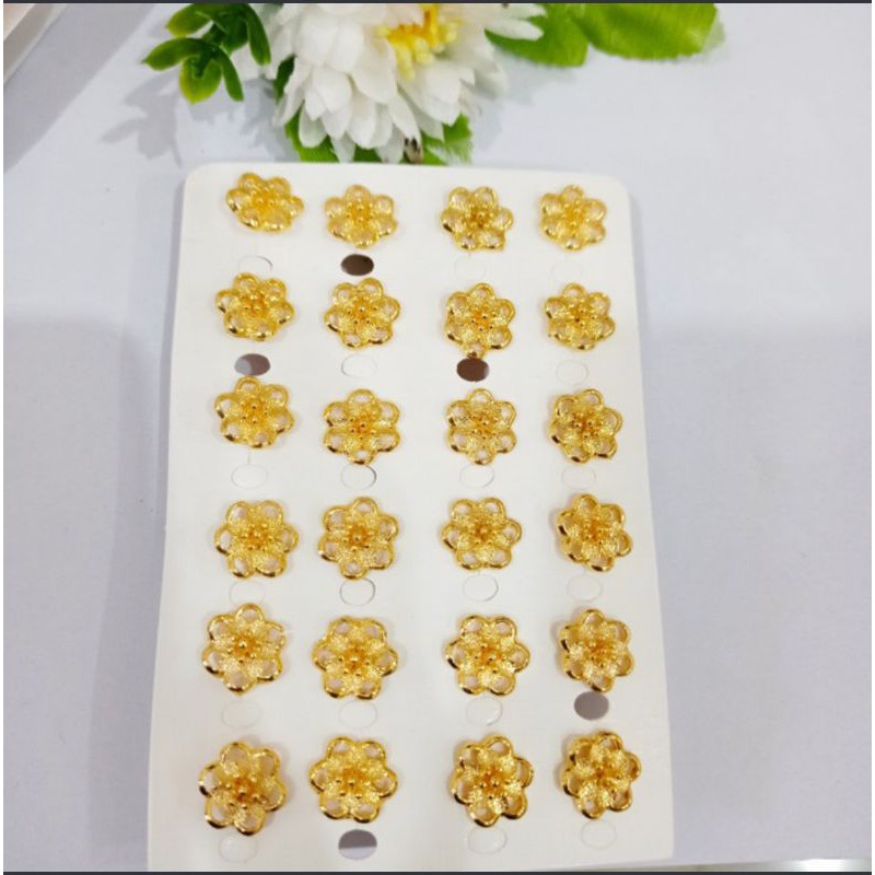 pakek usaha perhiasan xuping, kalung 12pcs, Anting 12pcs, liontin 12pcs, cincin 12pcs