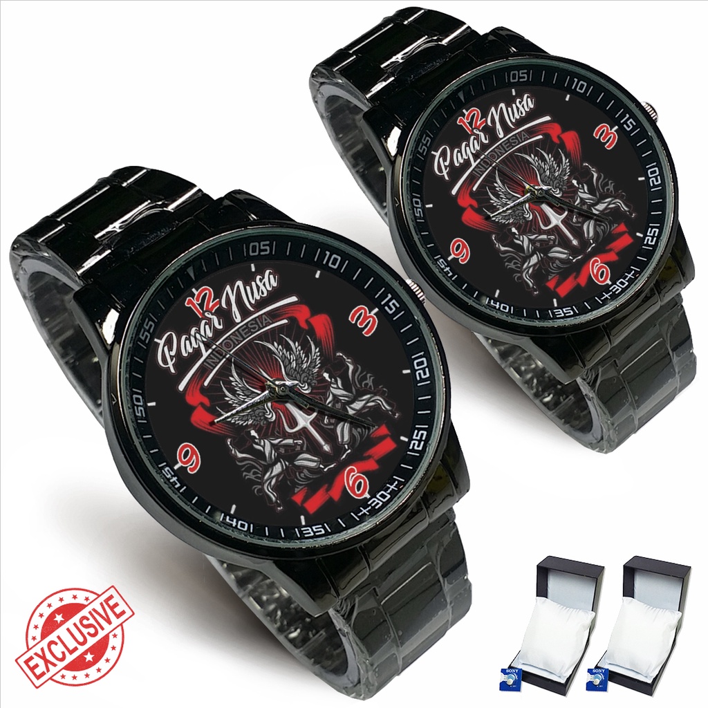 Jam Tangan Rantai Couple PAGAR NUSA INDONESIA - 01 (Limited Edition)