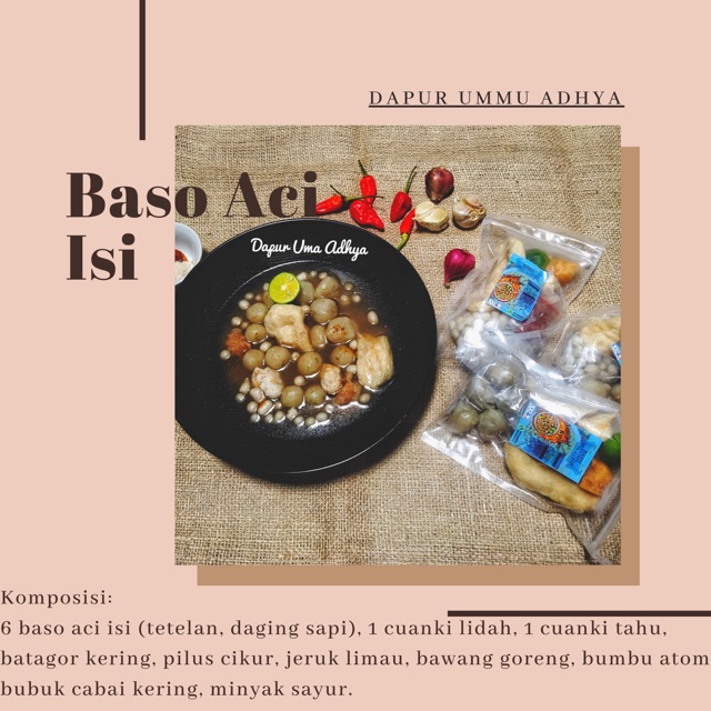 

Baso Aci Isi Daging Sapi