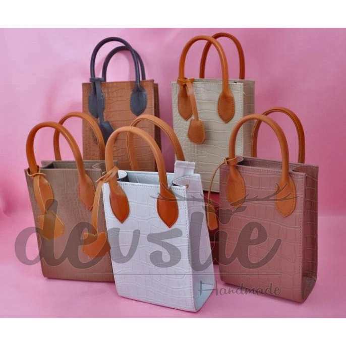 Prisa-Tas selempang wanita FIT BAGS CROCO/Tas wanita terbaru/Tas murah realpict ready stok bisa cod