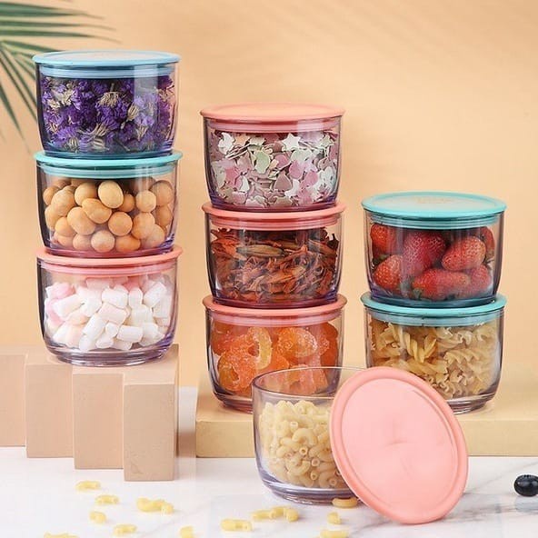 Toples B558 Toples  Toples Kue Permen Snack / Food Storage 330 ML /1 Set 3Pcs 990ml Toples Permen -SC