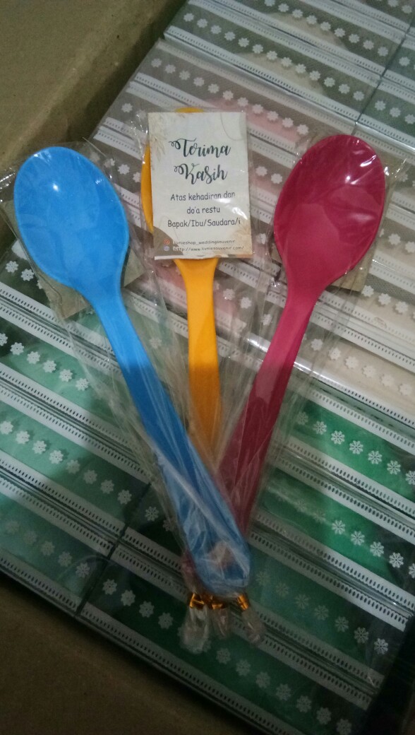 Sendok Melamin Warna  Plastik Free Kut