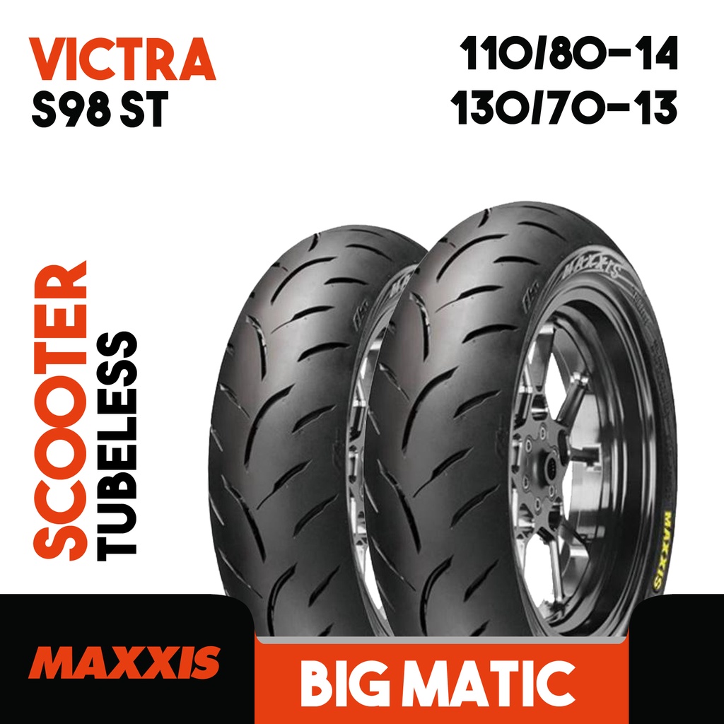 Paket Ban Motor HONDA ADV150 Depan Belakang Tubeless MAXXIS VICTRA S98 ST 110/80-14 & 130/70-13